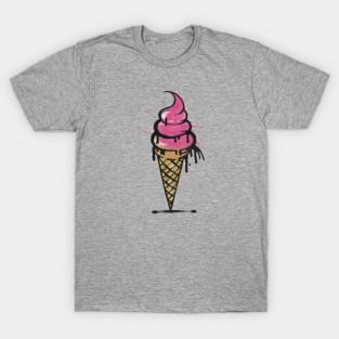 Graffiti Street Art Ice Cream Cone T-Shirt